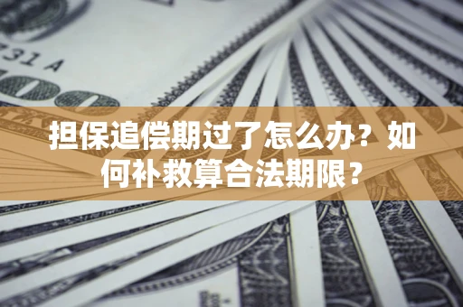 济南担保追偿期过了怎么办？如何补救算合法期限？