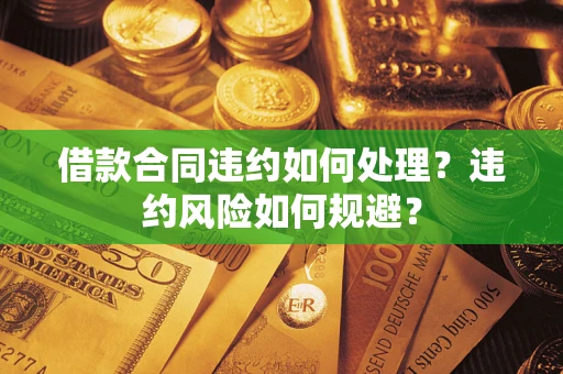 济南借款合同违约如何处理？违约风险如何规避？