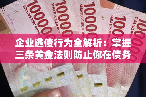 济南企业逃债行为全解析：掌握三条黄金法则防止你在债务乱局中“踩雷”